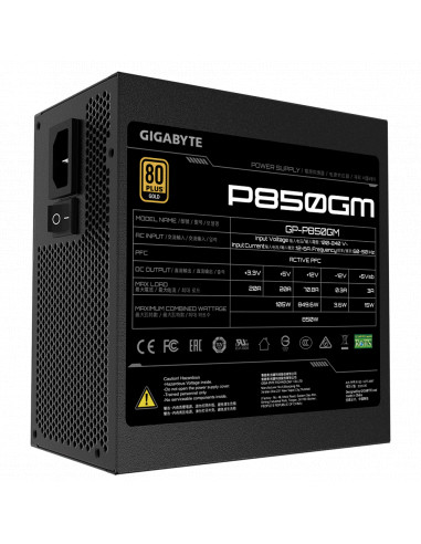 SURSA SURSA GIGABYTE, 850 W, modulara, ATX 12V 2.31, fan 120 mm