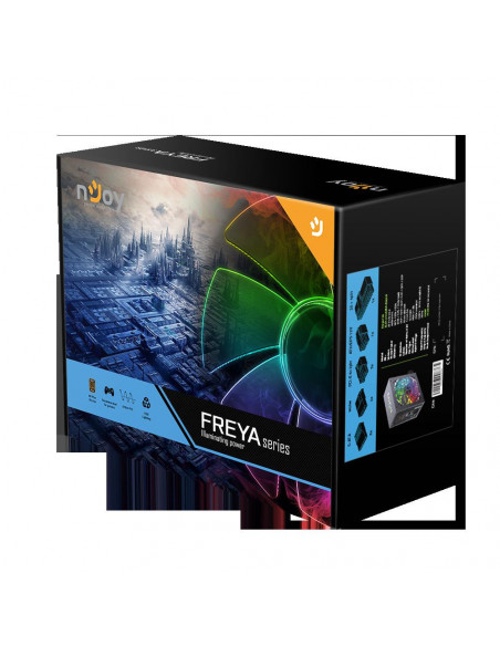 SURSA NJOY Freya 600, 600 W, ATX 12V V2.3, fan RGB 120 mm x 1