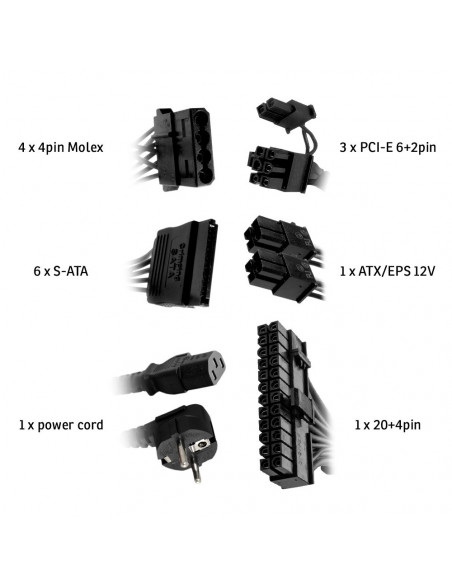 SURSA NJOY Freya 700, 700 W, ATX 12V V2.3, fan RGB 120 mm x 1