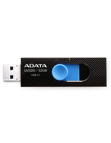 AUV320-32G-RBKBL,MEMORIE USB 3.2 ADATA 32 GB, retractabila, carcasa plastic, negru / albastru, "AUV320-32G-RBKBL" (include TV 0.