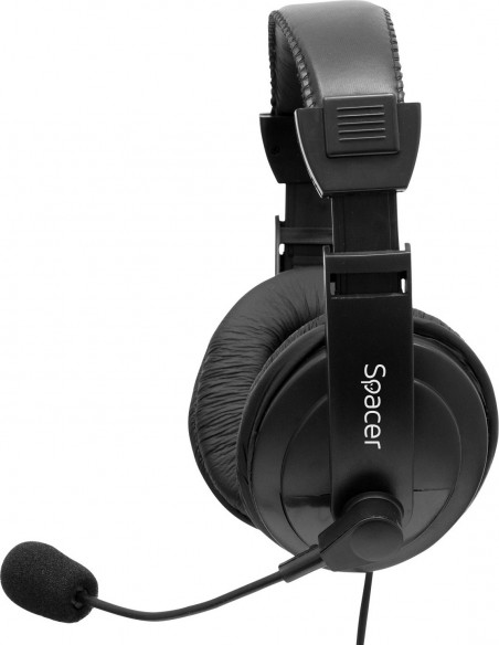 CASTI Spacer, cu fir, standard, utilizare multimedia, microfon