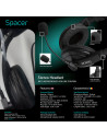 CASTI Spacer, cu fir, standard, utilizare multimedia, microfon