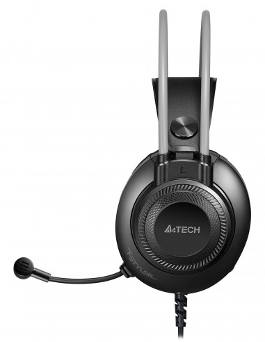 FH200i-GR,CASTI A4TECH cu fir, tip standard, utilizare multimedia (PC and more), microfon pe casca, gri, jack 3.5", "FH200i-GR" 