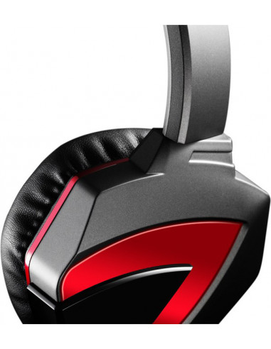G500,CASTI A4tech, "Combat", cu fir, gaming, utilizare multimedia, microfon pe brat, conectare prin Jack 3.5 mm, negru / rosu, "