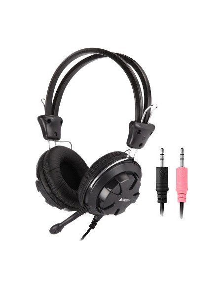 HS-28-1,CASTI A4tech, "ComfortFIt", cu fir, standard, utilizare multimedia, microfon pe brat, conectare prin Jack 3.5 mm x 2, ne