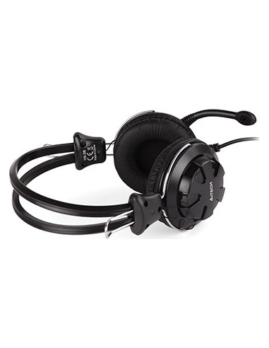 HS-28-1,CASTI A4tech, "ComfortFIt", cu fir, standard, utilizare multimedia, microfon pe brat, conectare prin Jack 3.5 mm x 2, ne