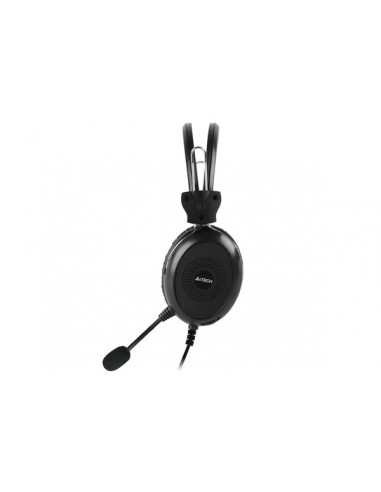HU-30,CASTI A4tech, cu fir, standard, utilizare multimedia, microfon pe brat, conectare prin USB 2.0, negru, "HU-30", (include T