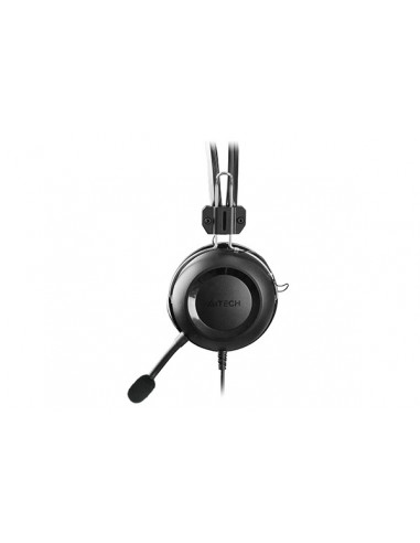 HU-35,CASTI A4tech, cu fir, standard, utilizare multimedia, microfon pe brat, conectare prin USB 2.0, negru, "HU-35", (include T
