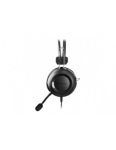 HU-35,CASTI A4tech, cu fir, standard, utilizare multimedia, microfon pe brat, conectare prin USB 2.0, negru, "HU-35", (include T