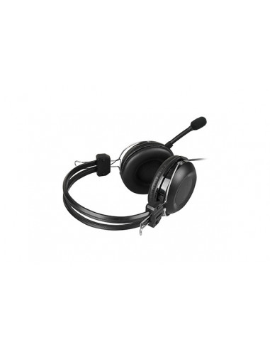 HU-35,CASTI A4tech, cu fir, standard, utilizare multimedia, microfon pe brat, conectare prin USB 2.0, negru, "HU-35", (include T
