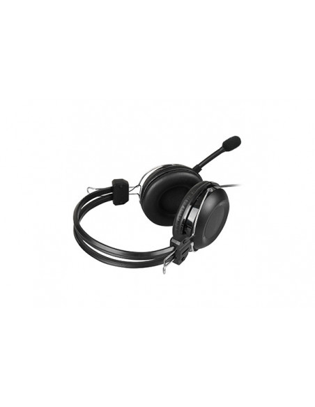 HU-35,CASTI A4tech, cu fir, standard, utilizare multimedia, microfon pe brat, conectare prin USB 2.0, negru, "HU-35", (include T