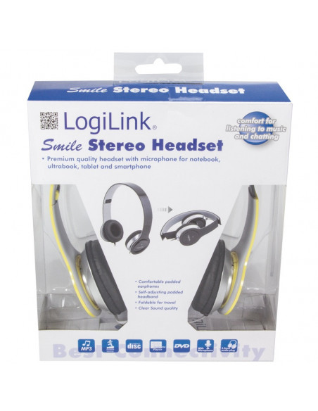 CASTI Logilink, cu fir, standard, utilizare multimedia