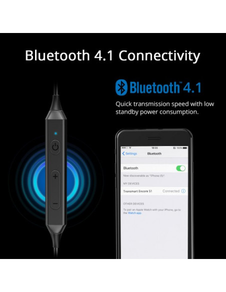 CASTI Tronsmart, "Encore S1 Sports", wireless, intraauriculare