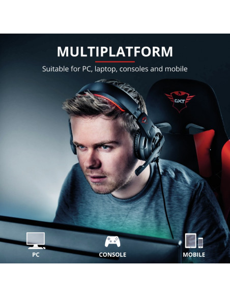 CASTI Trust, "GXT 310 Radius", cu fir, gaming, utilizare