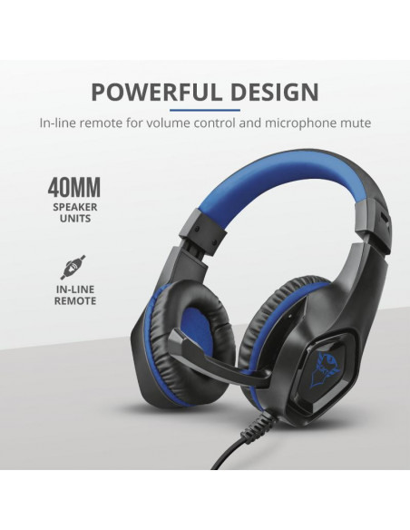 CASTI Trust, "GXT 404B Rana", cu fir, gaming, utilizare