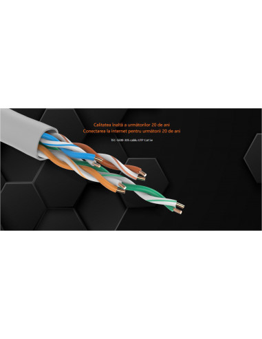 Tenda Ethernet Networking Cable UTP CAT5e, TEC-5000-305