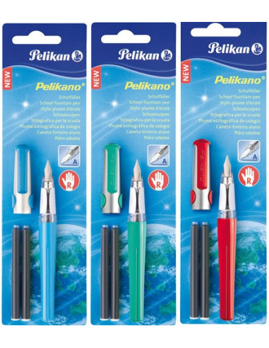 971291/ROSU,Stilou Pelikan, penita M, dreptaci, Rosu