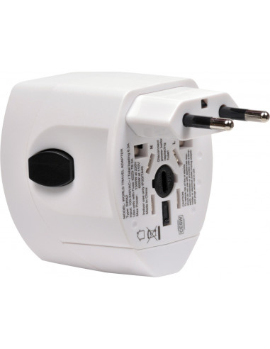 ADAPTOR universal SPACER, Schuko x 1, conectare Socket