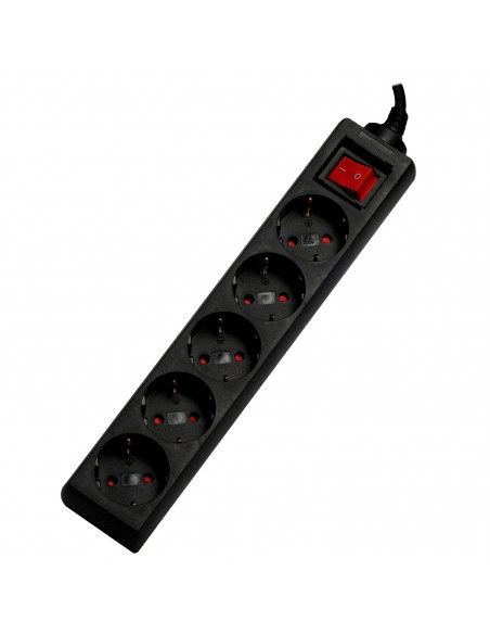 PRELUNGITOR SPACER, Schuko x 5, conectare prin Schuko (T)