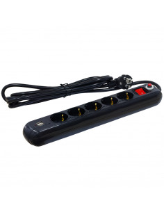 PRELUNGITOR SPACER, Schuko x 5, conectare prin Schuko (T), USB 2