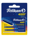 330852,Patroane Cerneala Mari Pelikan 4001 Set 2X5 Blister Albastru Royal