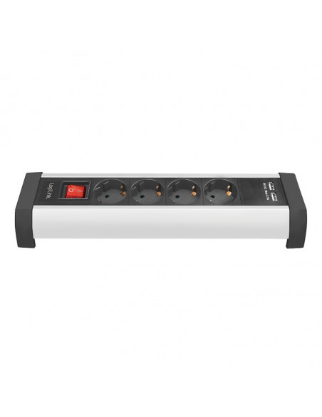 PRELUNGITOR LOGILINK, Schuko x 4, conectare prin Schuko (T)