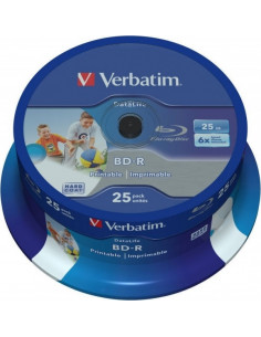 BD-R VERBATIM 25GB, viteza 6x, 25 buc, Single Layer, spindle