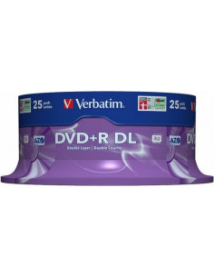 DVD+R VERBATIM 8.5GB, 240min, viteza 8x, 25 buc, Double Layer