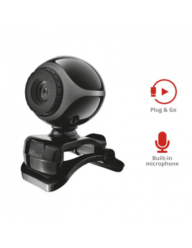 CAMERA WEB TRUST, VGA cu rez 640 x 480, USB 2.0, microfon