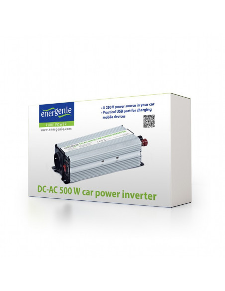 INVERTER GEMBIRD cu sinusoida simulata, Inverter auto, 500W