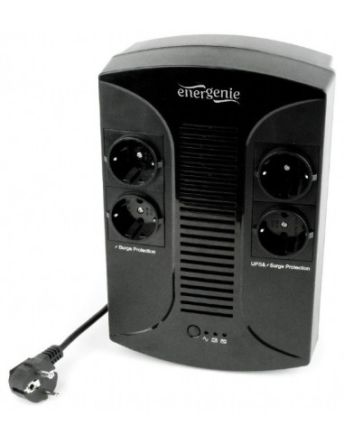 UPS GEMBIRD, Line Int., brick, 850VA/510W, AVR, Schuko x 4, 1 x UPS GEMBIRD, Line Int., brick, 850VA/510W, AVR, Schuko x 4, 1 x