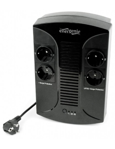 UPS GEMBIRD, Line Int., brick, 850VA/510W, AVR, Schuko x 4, 1 x UPS GEMBIRD, Line Int., brick, 850VA/510W, AVR, Schuko x 4, 1 x