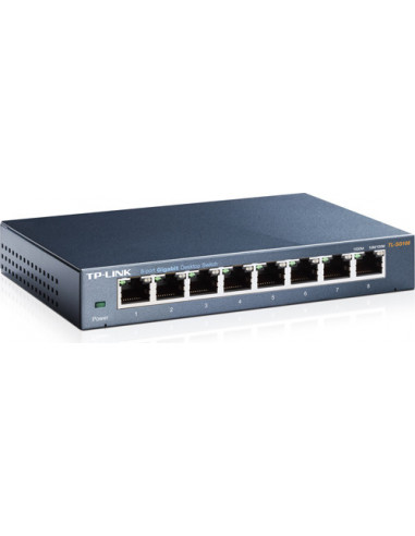 SWITCH TP-LINK 8 porturi Gigabit. carcasa metalica "TL-SG108"