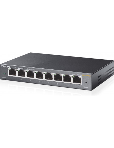 SWITCH TP-LINK 8 porturi Gigabit. carcasa metalica "TL-SG108E"