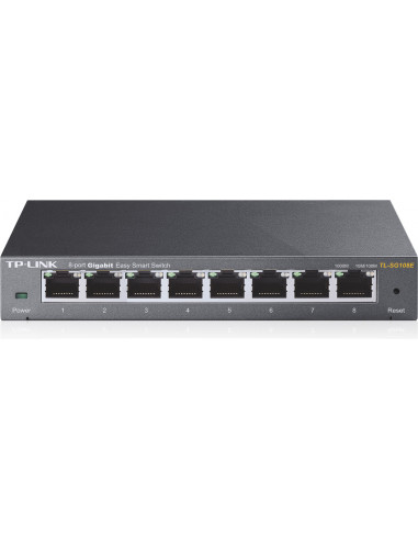 SWITCH TP-LINK 8 porturi Gigabit. carcasa metalica "TL-SG108E"
