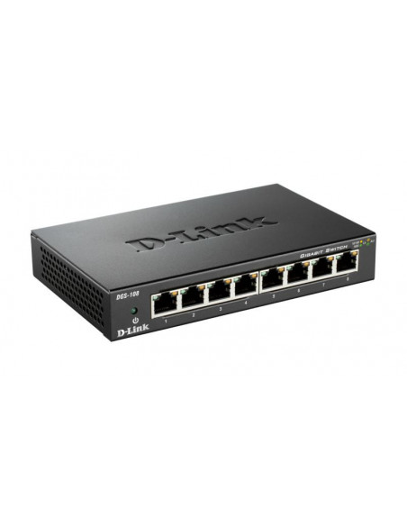 SWITCH D-LINK 8 porturi Gigabit. carcasa metalica, "DGS-108"