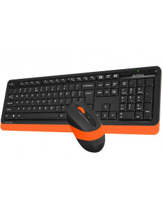 FG1010 Orange,Kit TASTATURA si Mouse A4TECH, "Fstyler FG10+FGK10", wireless, 104 taste format standard, mouse 2000dpi, 4/1 butoa 2