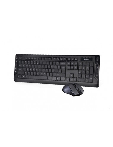 6300F-BK,Kit TASTATURA si Mouse A4TECH, "GD-600+G9-500F", wireless, 104 taste format standard, mouse 1000dpi, 4/1 butoane, negru