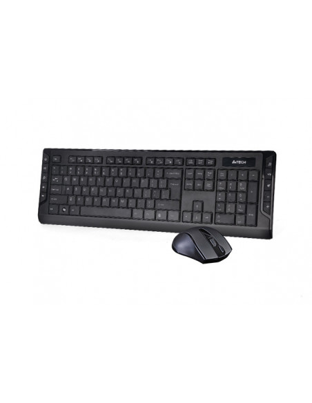 6300F-BK,Kit TASTATURA si Mouse A4TECH, "GD-600+G9-500F", wireless, 104 taste format standard, mouse 1000dpi, 4/1 butoane, negru