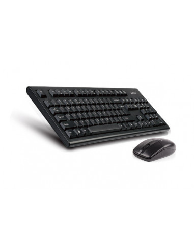 3100N,Kit TASTATURA si Mouse A4TECH, "GK-85+G3-220N", wireless, 104 taste format standard, mouse 1000dpi, 3/1 butoane, negru, "3