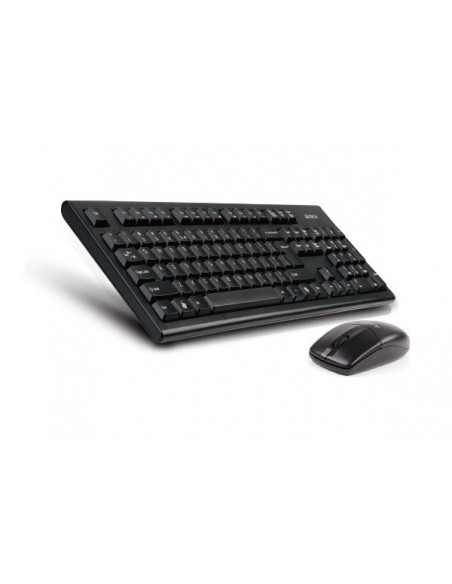 3100N,Kit TASTATURA si Mouse A4TECH, "GK-85+G3-220N", wireless, 104 taste format standard, mouse 1000dpi, 3/1 butoane, negru, "3