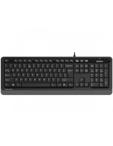 FK10 GREY,TASTATURA A4TECH, "Fstyler USB", cu fir, 104 taste format standard, USB, negru &amp gri, "FK10 Grey" (include TV 0.75 