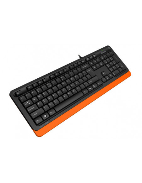 FK10 Orange,TASTATURA A4TECH, "Fstyler USB", cu fir, 104 taste format standard, USB, negru &ampamp portocaliu, "FK10 Orange" (in