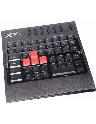 G100,TASTATURA A4TECH - gaming, "serie X7", cu fir, 48 taste, format mini gaming, USB, negru, "G100" (include TV 0.75 lei)