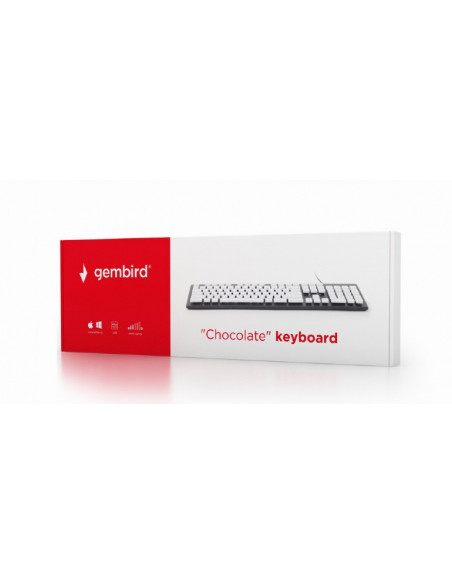 TASTATURA GEMBIRD USB, 107 taste, chocolate, "KB-CH-01"