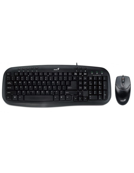 KIT wired GENIUS USB, tastatura 104 taste (concave) + mouse KIT wired GENIUS USB, tastatura 104 taste (concave) + mouse