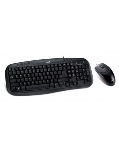 KIT wired GENIUS USB, tastatura 104 taste (concave) + mouse 2