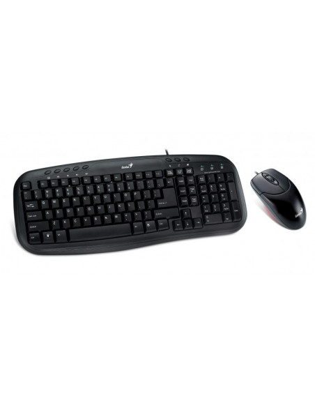 KIT wired GENIUS USB, tastatura 104 taste (concave) + mouse KIT wired GENIUS USB, tastatura 104 taste (concave) + mouse
