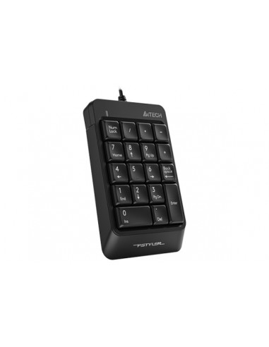 FK-13P-BK,TASTATURA numerica A4TECH Fstyler, 18 taste, USB, 150cm, compact design, black, "FK-13P-BK" (include TV 0.75 lei)