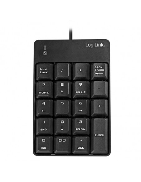 TASTATURA numerica Logilink, USB, 19 taste, negru, "ID0184"
